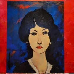 Five acryl painting 40 x 50 cm