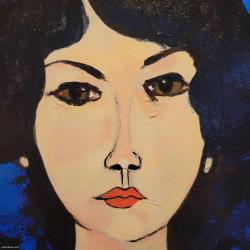 Five acryl painting 40 x 50 cm
