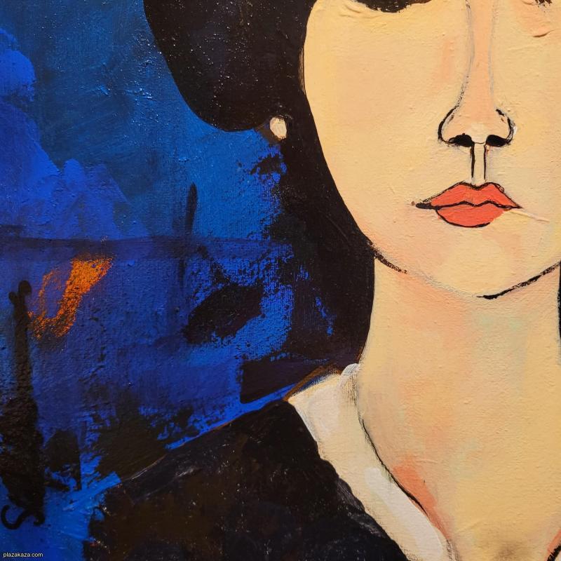 Five acryl painting 40 x 50 cm
