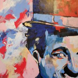 Original Acryl Painting Charlie  120 x 100 cm, No frame