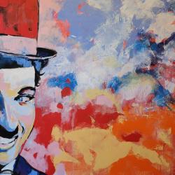 Original Acryl Painting Charlie  120 x 100 cm, No frame