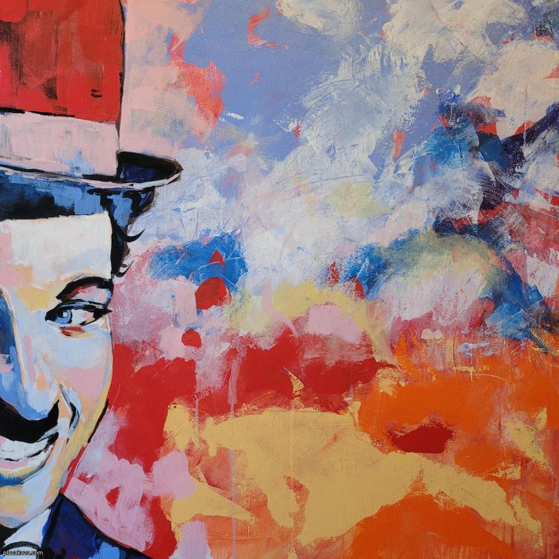Original Acryl Painting Charlie  120 x 100 cm, No frame