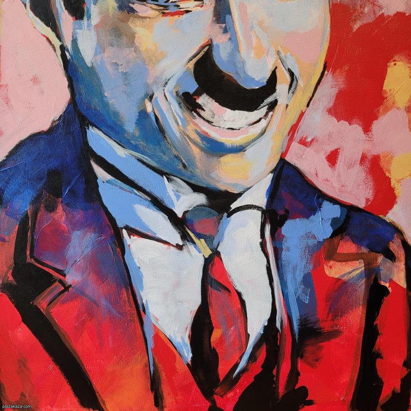 Original Acryl Painting Charlie  120 x 100 cm, No frame