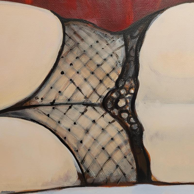 Acryl painting This is not Victoria's Secret  on Paper 70 x 100 cm, No frame