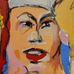 Acryl Painting Head affairs  60 x 80 cm on canvas, No frame