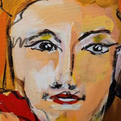 Acryl Painting Head affairs  60 x 80 cm on canvas, No frame