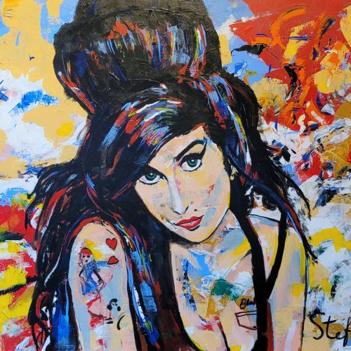 "Amy"  Original Acryl Painting100 x 120 cm, No frame