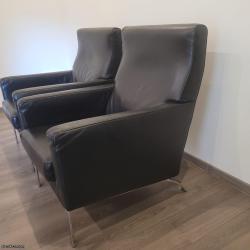 2 leren fauteuils van Molinari