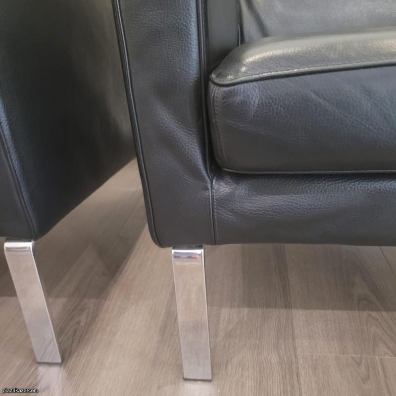 2 leren fauteuils van Molinari