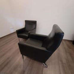 2 leren fauteuils van Molinari