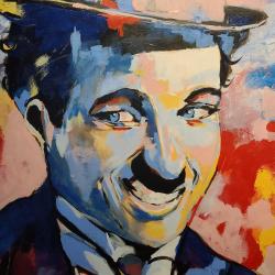 Original Acryl Painting Charlie  120 x 100 cm, No frame