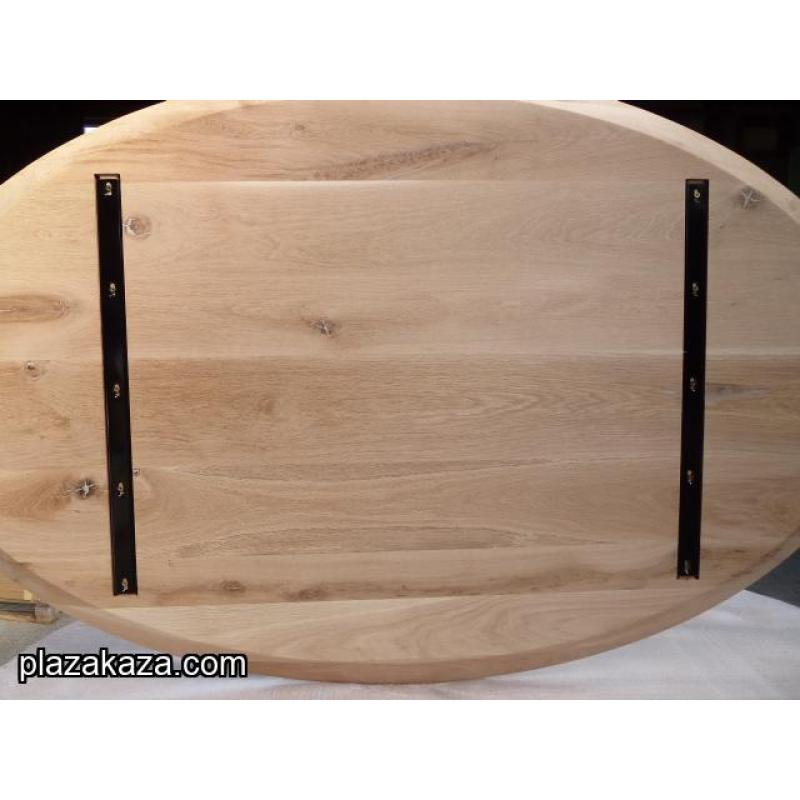 Massief Eikenhouten Ovale tafelbladen te koop. 220 x 110 x 4 cm dik