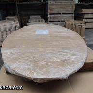 Massief Eikenhouten Ovale tafelbladen te koop. 220 x 110 x 4 cm dik