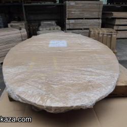 Massief Eikenhouten Ovale tafelbladen te koop. 220 x 110 x 4 cm dik