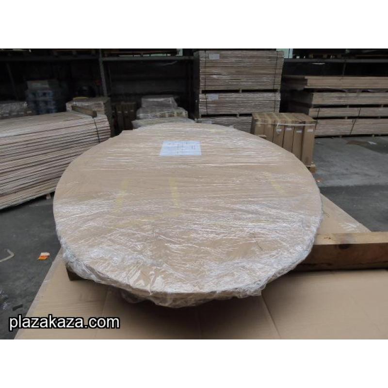 Massief Eikenhouten Ovale tafelbladen te koop. 220 x 110 x 4 cm dik